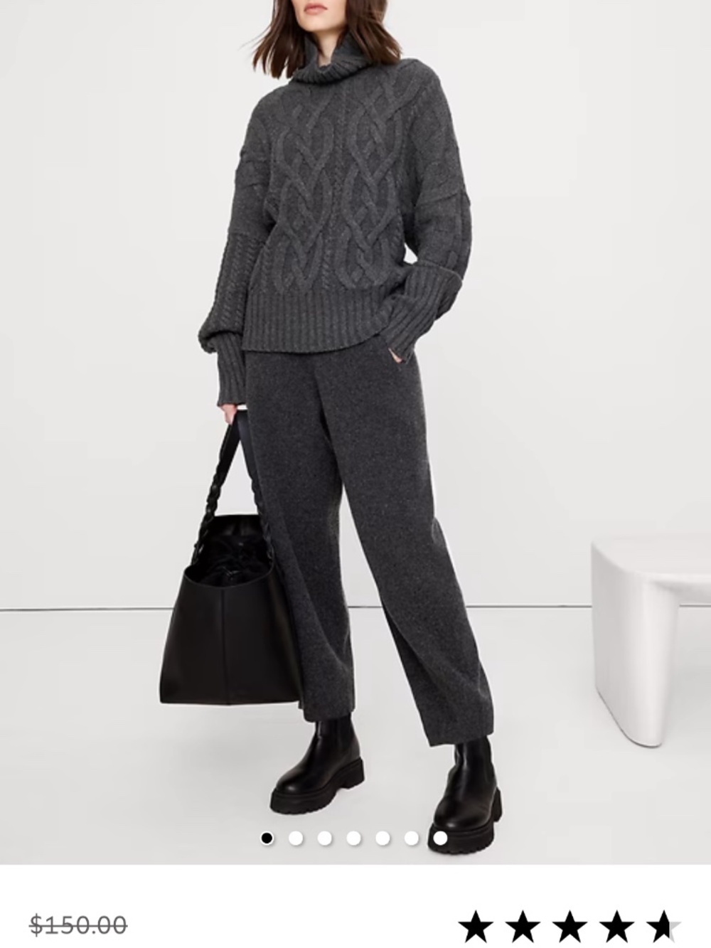 Banana Republic merino cotton barrel sweater pant